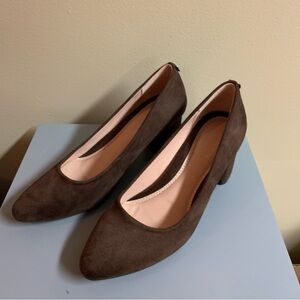 Faux Suede Heels 9.5